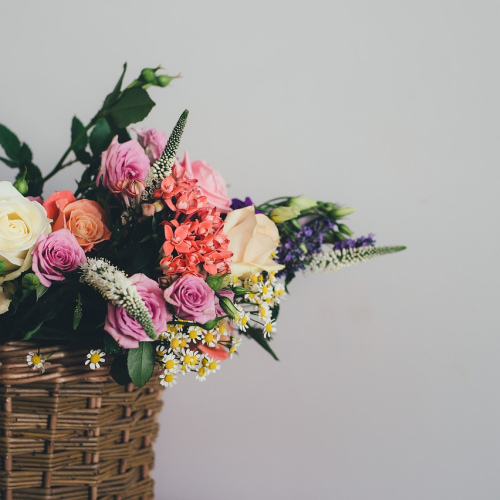 Mixed Seasonal Flower Basket